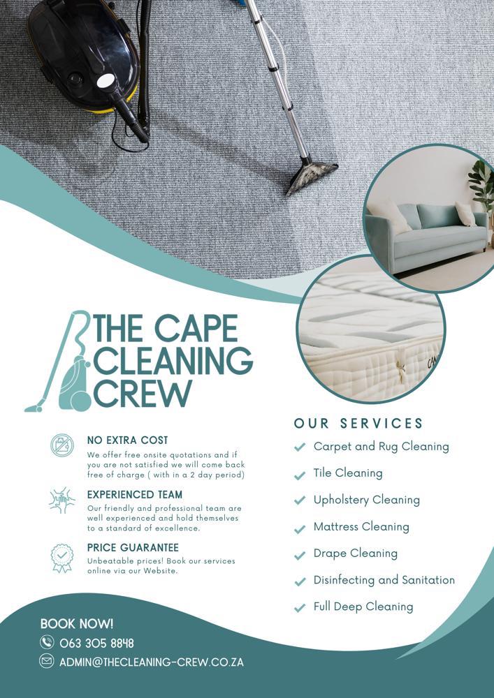 Cleaning services offered and great prices !